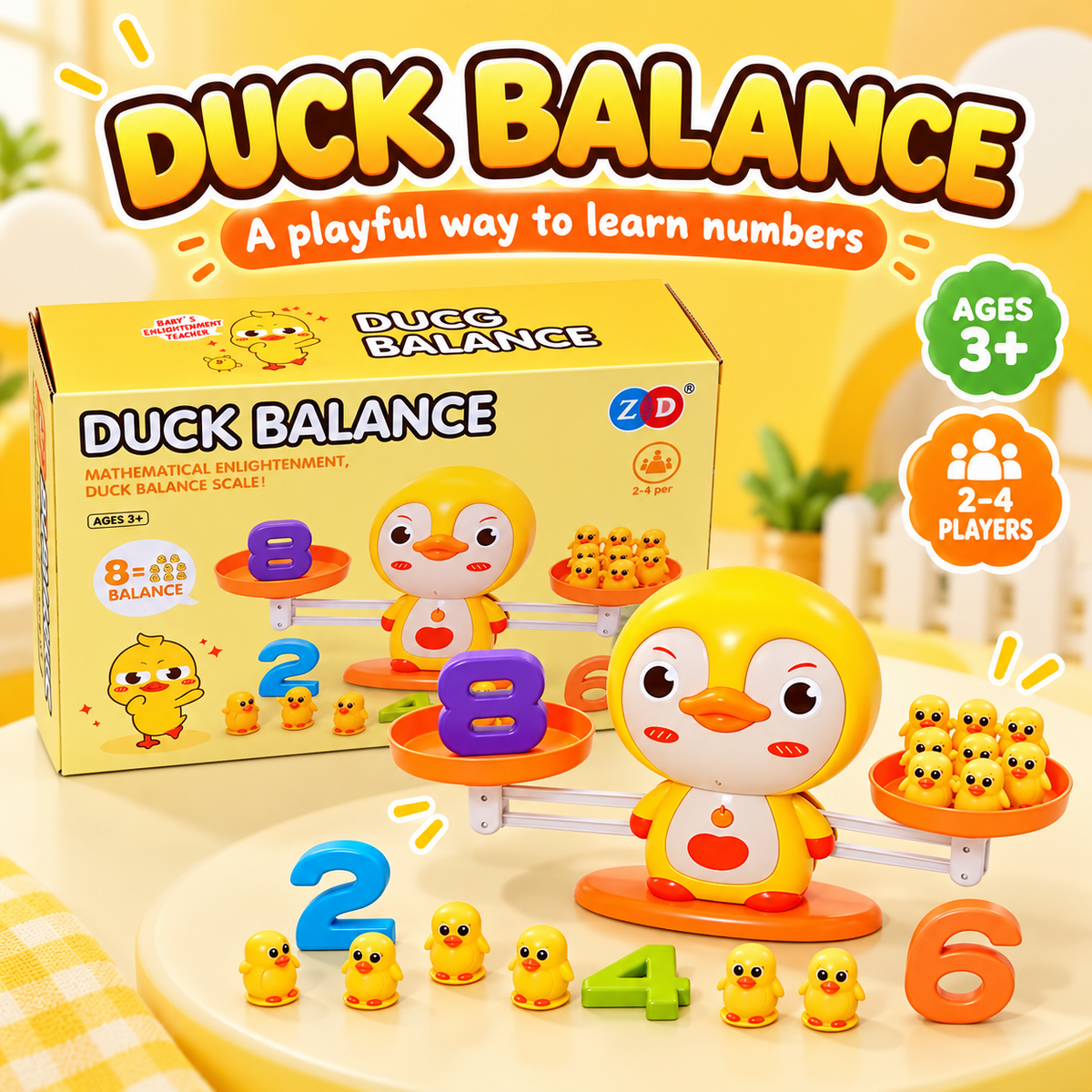 Duck Balance Scale math counting educational toy