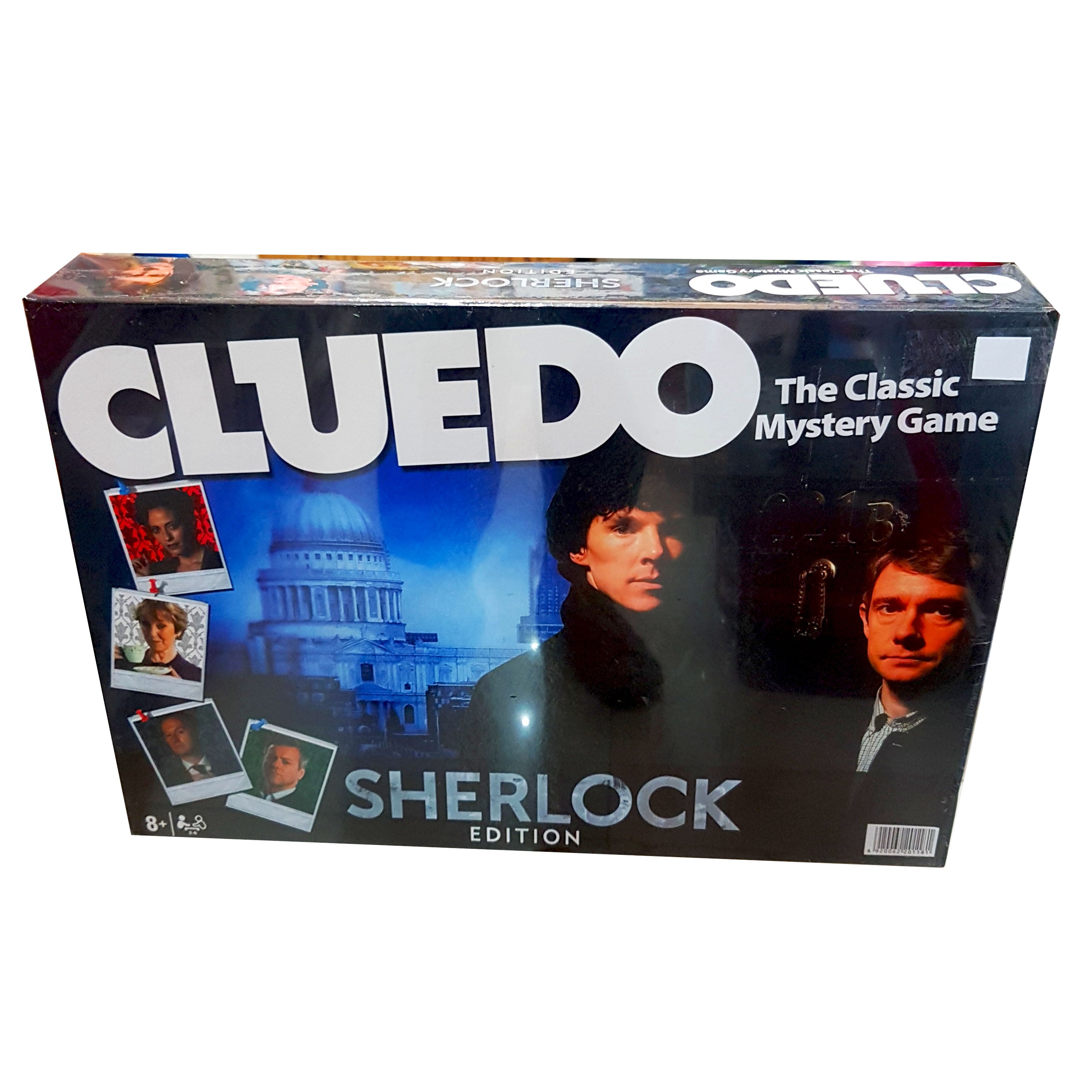 Cluedo Sherlock Edition: Classic Mystery Board Game for 2-6 Players – Featuring Unique Suspect Cards, Miniature Weapons, Detective Notebook, and Immersive Gameplay