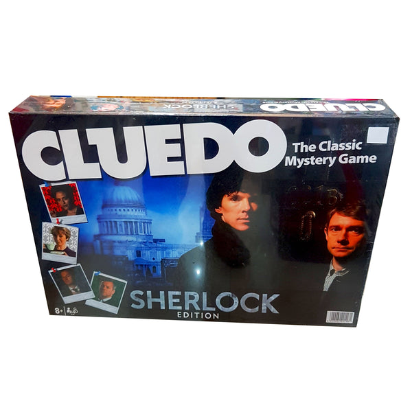 Cluedo Sherlock Edition: Classic Mystery Board Game for 2-6 Players – Featuring Unique Suspect Cards, Miniature Weapons, Detective Notebook, and Immersive Gameplay