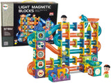 Glowing Slide For Balls Magnetic Blocks 252 Elements
