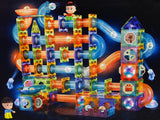 Glowing Slide For Balls Magnetic Blocks 252 Elements