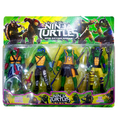 New Arrival 4-Piece Ninja Turtle Action Figure Set - High-Quality 6-Inch Toys for Boys, Perfect Kids' Gift, Collectible Series