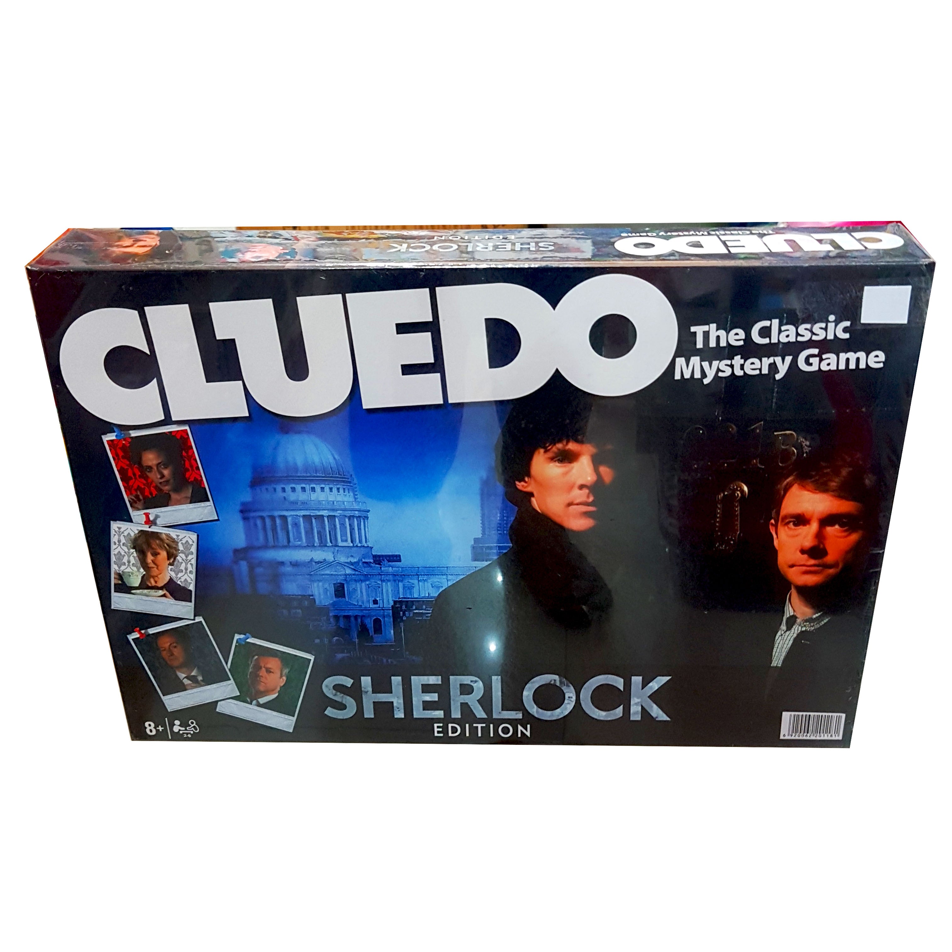 Cluedo Sherlock Edition: Classic Mystery Board Game for 2-6 Players – Featuring Unique Suspect Cards, Miniature Weapons, Detective Notebook, and Immersive Gameplay
