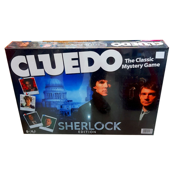 Cluedo Sherlock Edition: Classic Mystery Board Game for 2-6 Players – Featuring Unique Suspect Cards, Miniature Weapons, Detective Notebook, and Immersive Gameplay