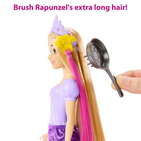 Disney Princess Fairy-Tale Hair Rapunzel Doll And 10+ Hairstyling Accessories, Plus Color Change