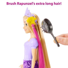 Disney Princess Fairy-Tale Hair Rapunzel Doll And 10+ Hairstyling Accessories, Plus Color Change