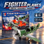 Fighter Planes metal assembly model green propeller fighter aircraft building kit