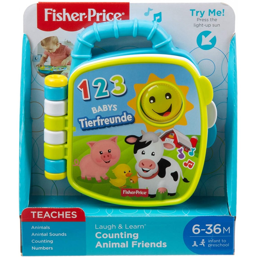 Fisher-Price Laugh & Learn Counting Animal Friends Book-FYK57
