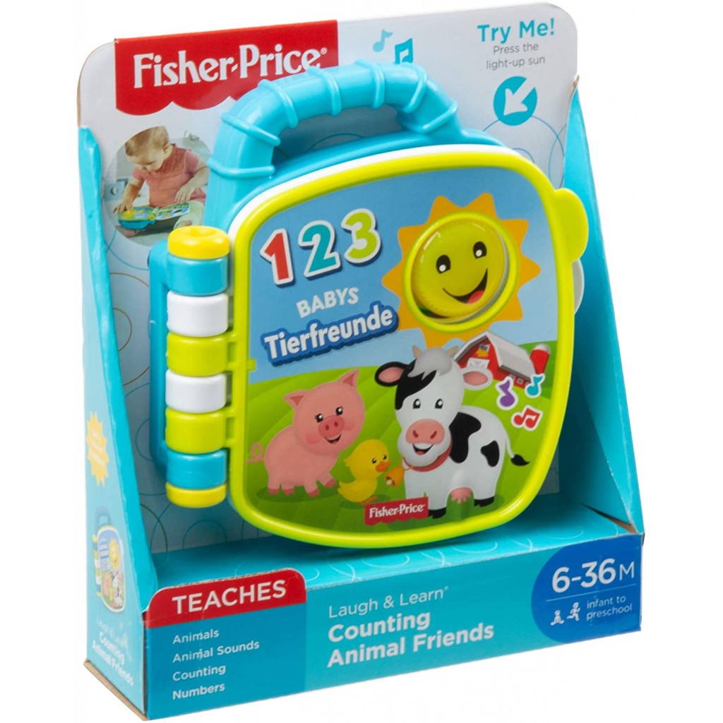 Fisher-Price Laugh & Learn Counting Animal Friends Book-FYK57