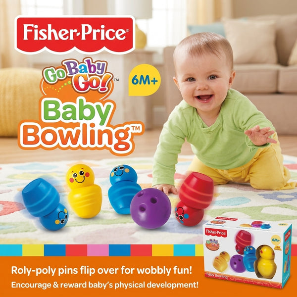 Fisher Price Go Baby Go Baby Bowling promotional image 6M+