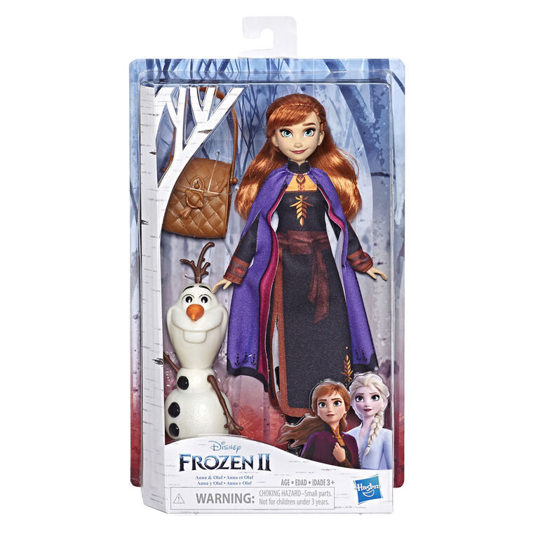 Disney Frozen Anna Doll With Buildable Olaf Figure