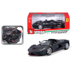 18-26022 - Bburago - 1:24 - Ferrari R&amp;P - Black open LaFerrari