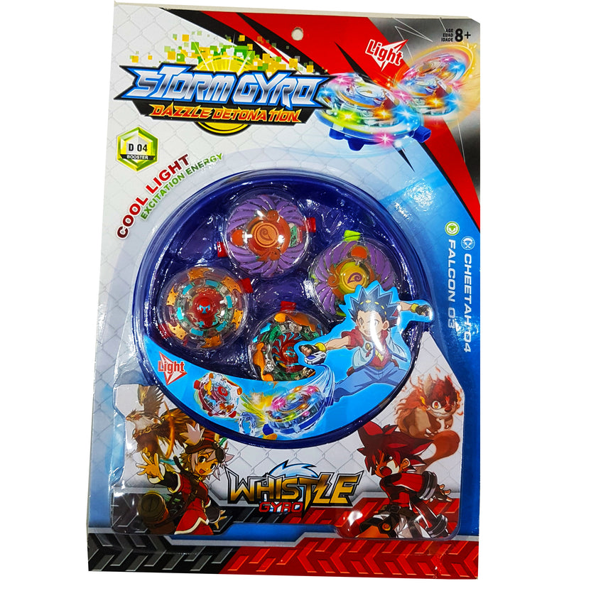 Beyblade Speed Rotation Ultimate Set: 4 High-Power Beyblades with Arena, Attacking Loop, Shield, Power Core, Anti-Knock Reel - Wear Resistant, Light Excitation Energy, Perfect Gift for Kids Aged 5+ Main image