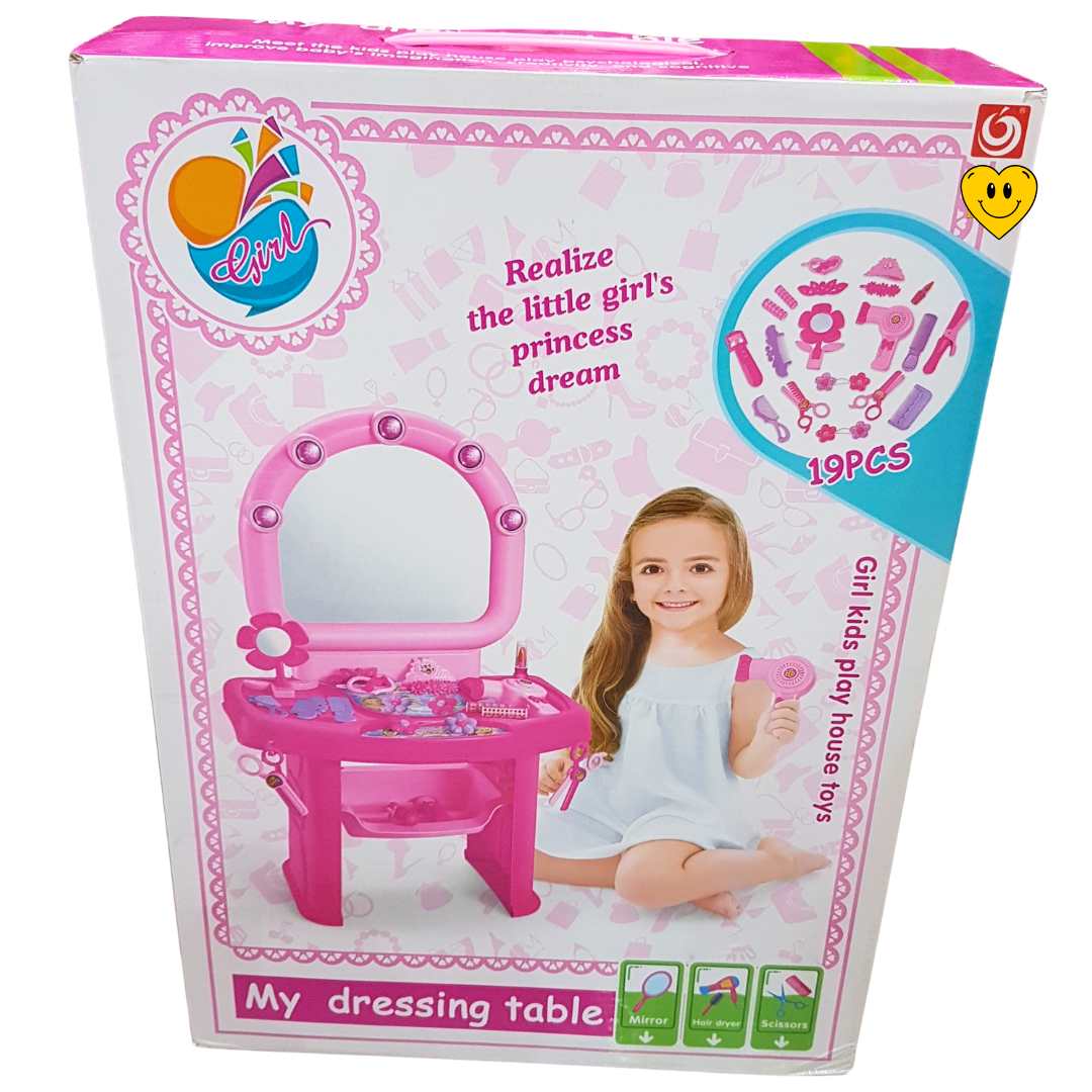 Elfin My Dressing Table – 19-Piece Pretend Vanity Set for Kids 5+