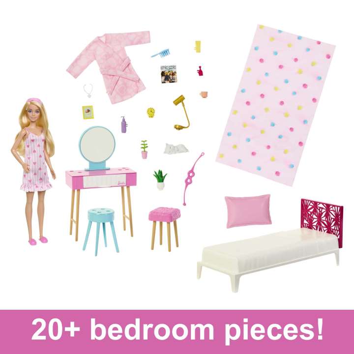 Barbie Doll And Bedroom Playset