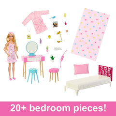 Barbie Doll And Bedroom Playset