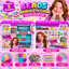 Girl's Creator beads bracelet loom promotional image with both original box views