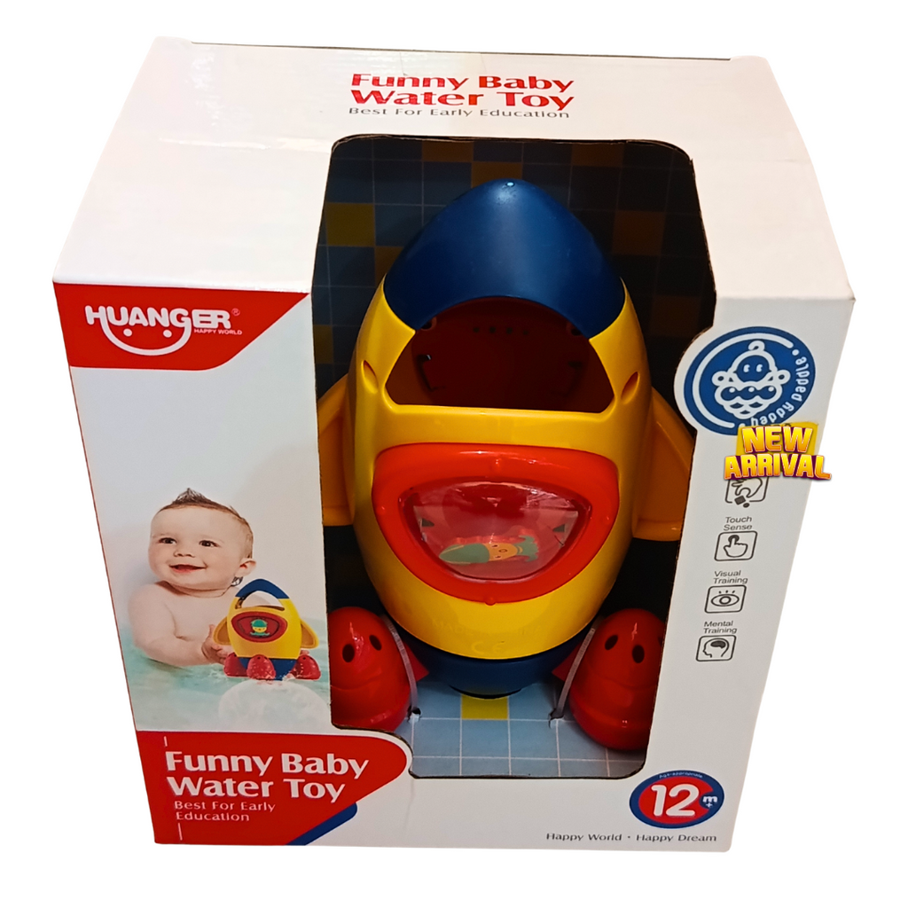Huanger Funny Baby Water Toy front packaging showing actual product