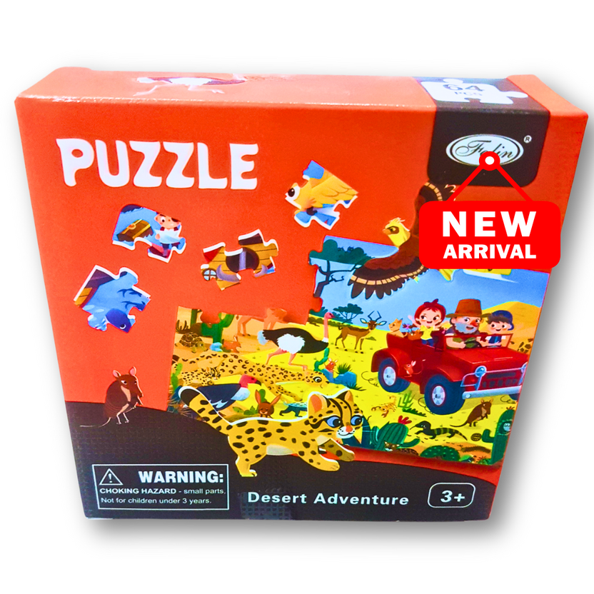 Desert Adventure Puzzle – 64-Piece Jigsaw for Kids (Ages 3+) 🏜️🧩 Main image