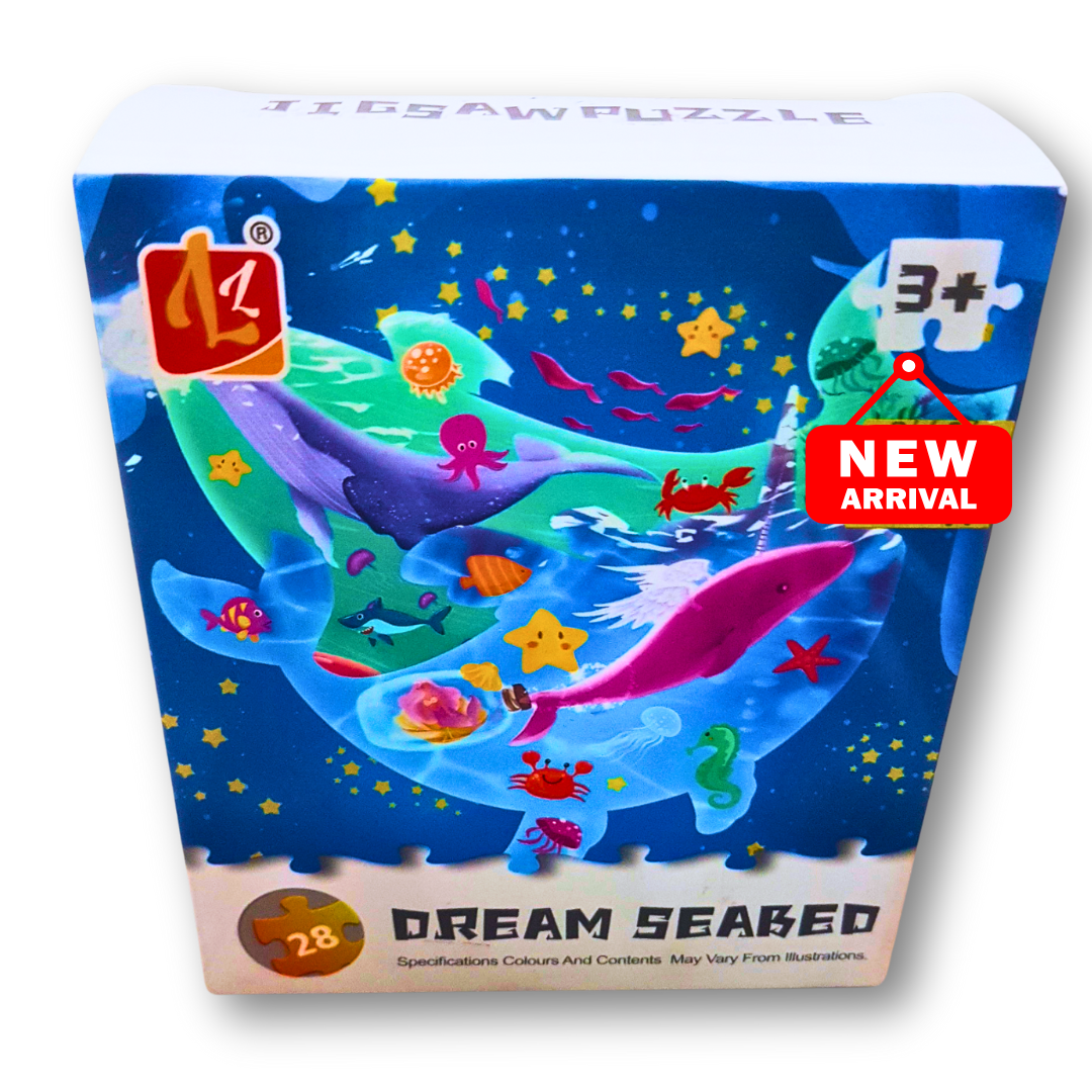 Dream Seabed Puzzle – 28-Piece Shaped Jigsaw for Kids (Ages 3+) 🌊🐠🧩