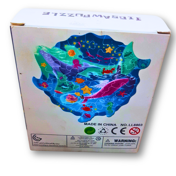 Dream Seabed Puzzle – 28-Piece Shaped Jigsaw for Kids (Ages 3+) 🌊🐠🧩