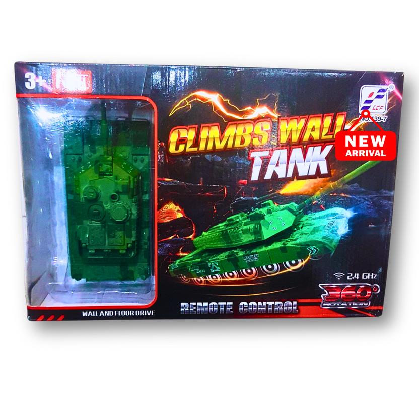 Remote Control Wall-Climbing Tank – 360° Rotation &amp; Dual Surface Mode 🚀🔥 Main image