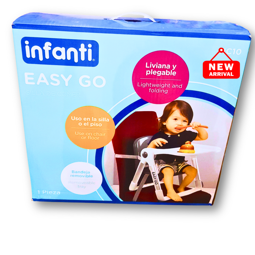 🍼 Infanti Easy Go Baby Feeding Chair – Lightweight, Foldable & Portable High Chair with Removable Tray Main image