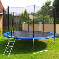 Family Fun 14FT Trampoline Set with Ladder & Safety Net