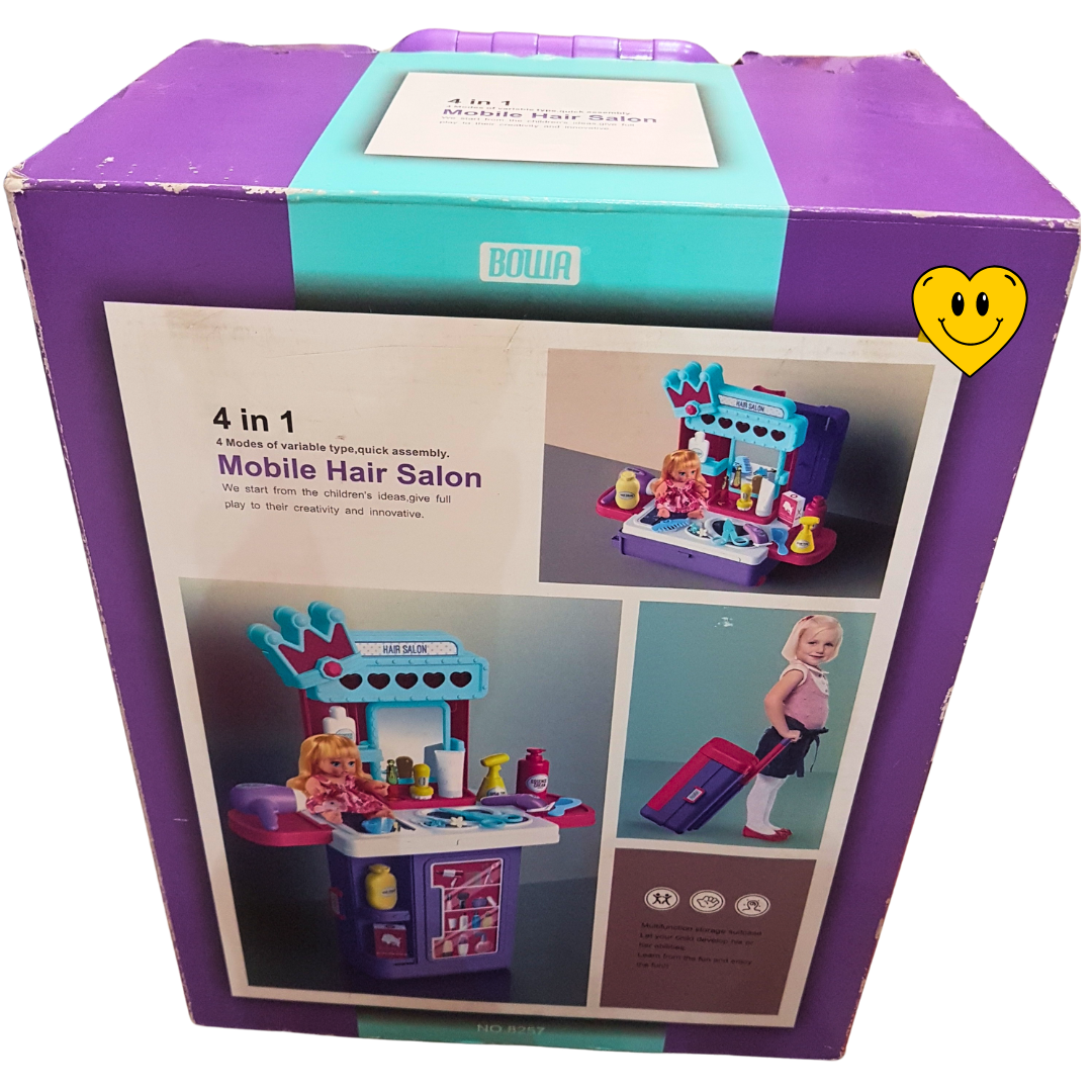 4 in 1 Mobile Hair Salon Playset – Versatile and Portable Pretend Play for Kids 3+ Secondary image