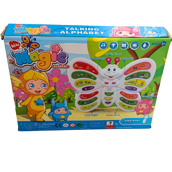 Kiki Magic Academy Talking Alphabet product features and modes on box