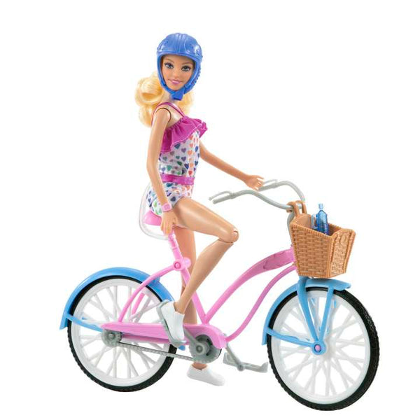 Barbie Doll And Bike Playset With Doll (11.5 in, Blonde) & Bicycle