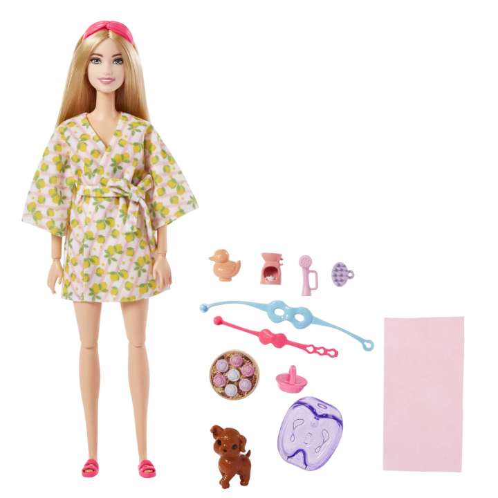 Barbie Doll With Puppy, Kids Toys, Self-Care Spa Day Main image