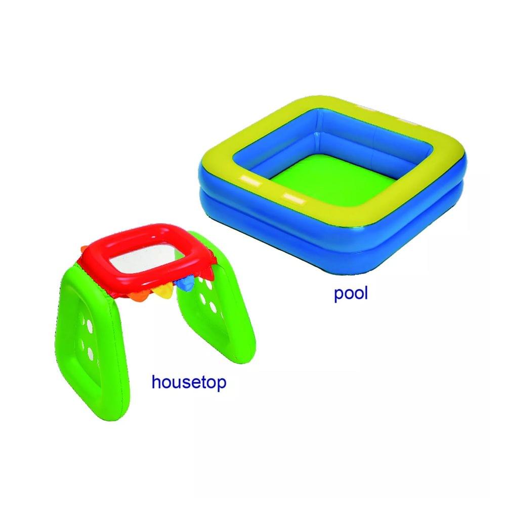 2 in 1 Pool & Housetop combination with 100 Balls