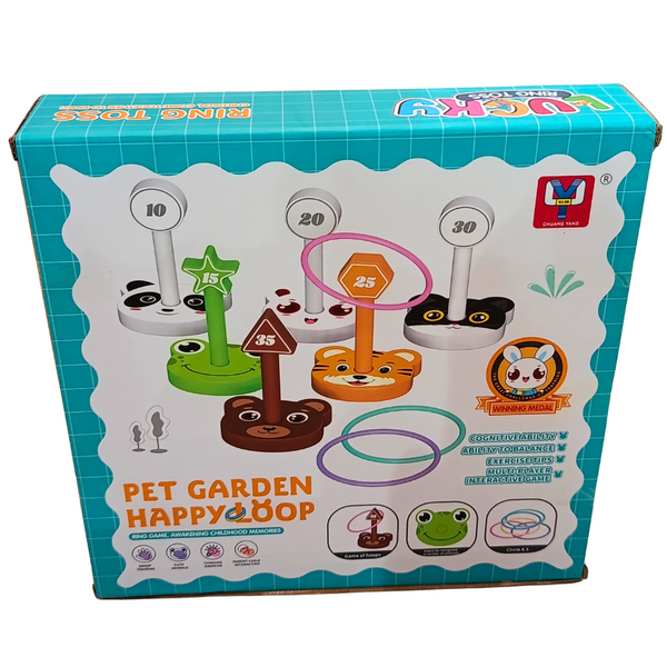 Lucky Ring Toss packaging depicting animal score targets