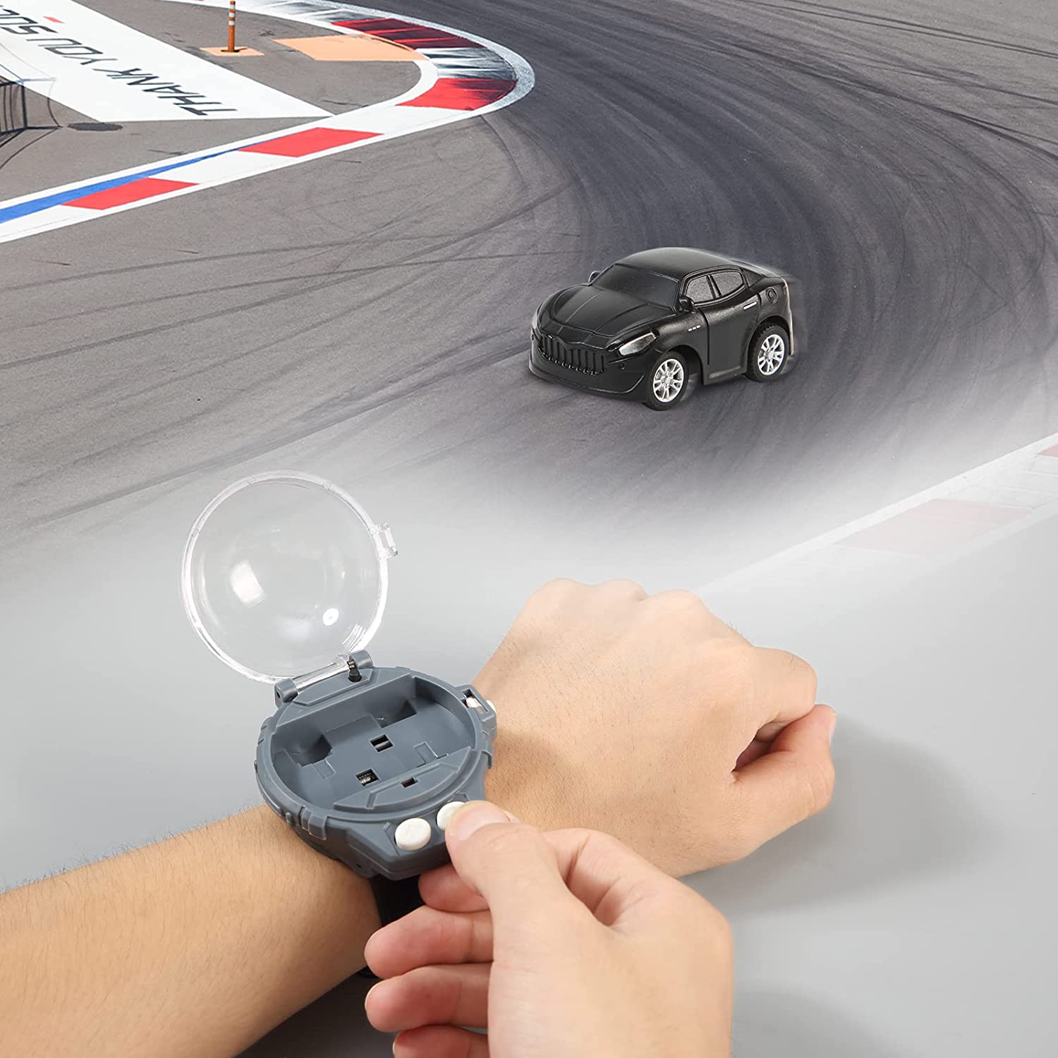 Mini Alloy RC Racing Card Hand Band Toy