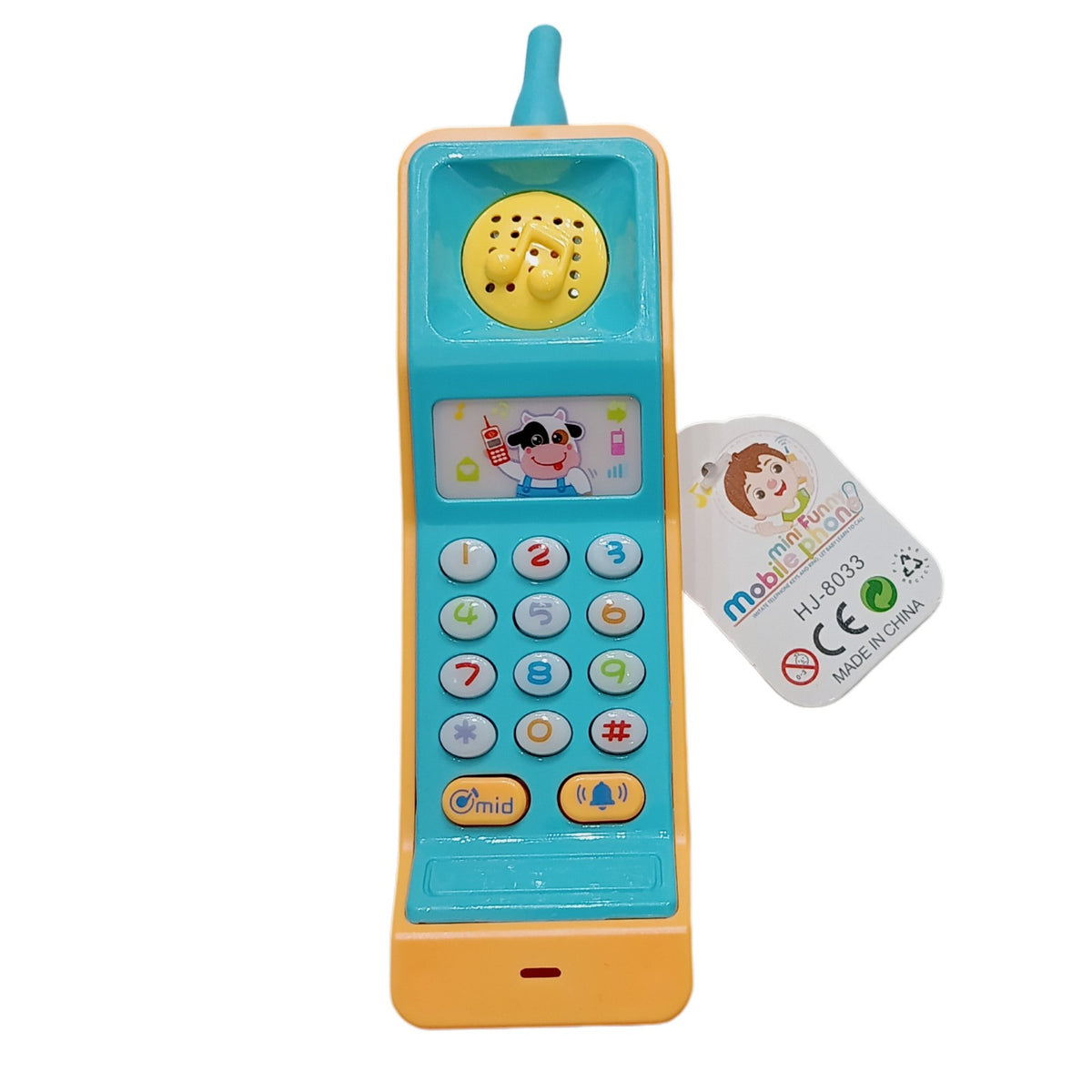 Mini Fun Mobile Phone toy turquoise yellow