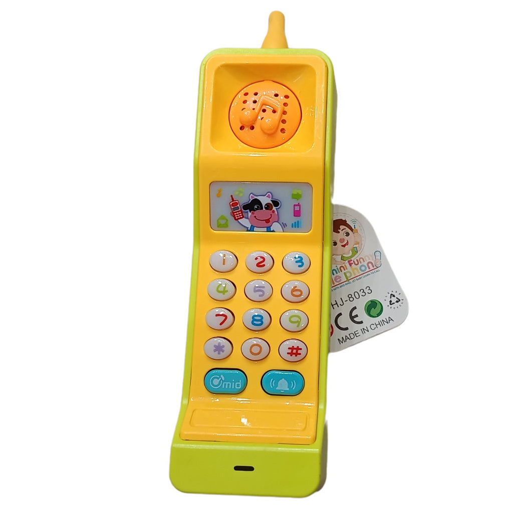 Mini Fun Mobile Phone toy yellow green