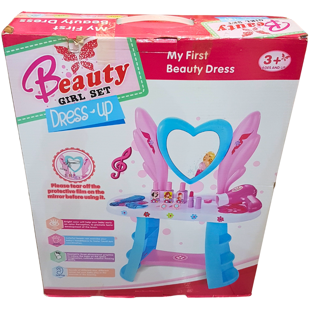 My First Beauty Dress-Up Set – Imaginative Vanity Playset for Kids 3+