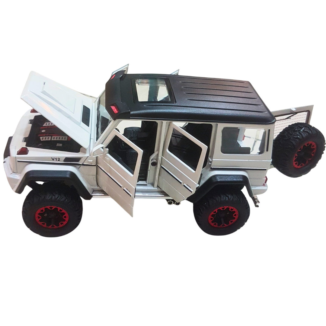 🚙 Mercedes G-Wagon G 4x4 Diecast SUV Toy – 1:24 Scale Off-Road V12 Model with Lights & Sound | Luxury Jeep for Kids Age 3+