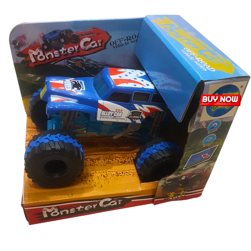 🚙 Monster Truck Toy for Kids – Blue 4x4 Off-Road Climber with Big Tires & Alloy Body | Heavy-Duty Vehicle for Ages 3+ Main image