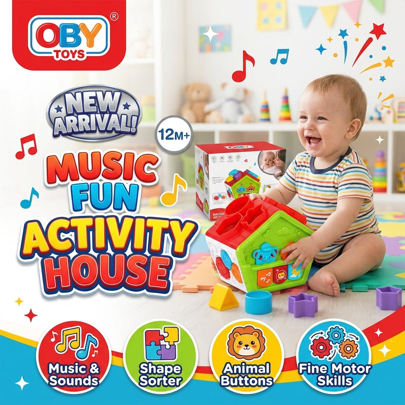 OBY Toys Music Fun Activity House promotional banner Main image