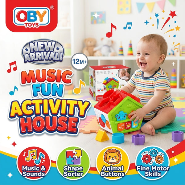 OBY Toys Music Fun Activity House promotional banner
