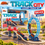 Phoenix Track City Luxury Track Set 54 pieces with blue loop and red bridge