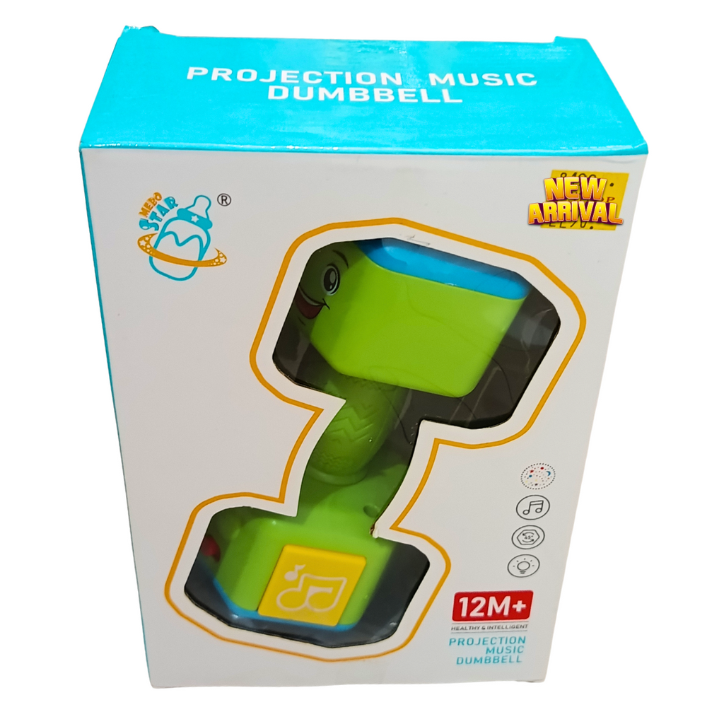 Green projection music dumbbell original packaging