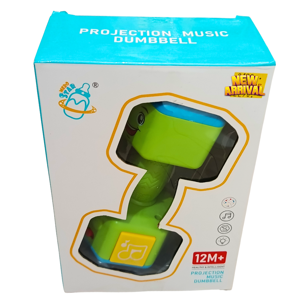 Green projection music dumbbell original packaging