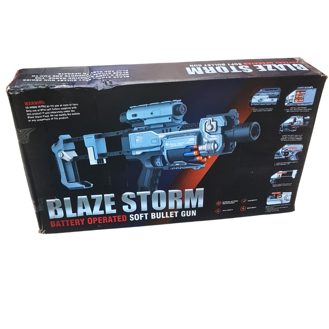 Blaze Storm Battery-Operated Soft Bullet Gun – High-Speed Foam Dart Blaster (Ages 8+) Secondary image