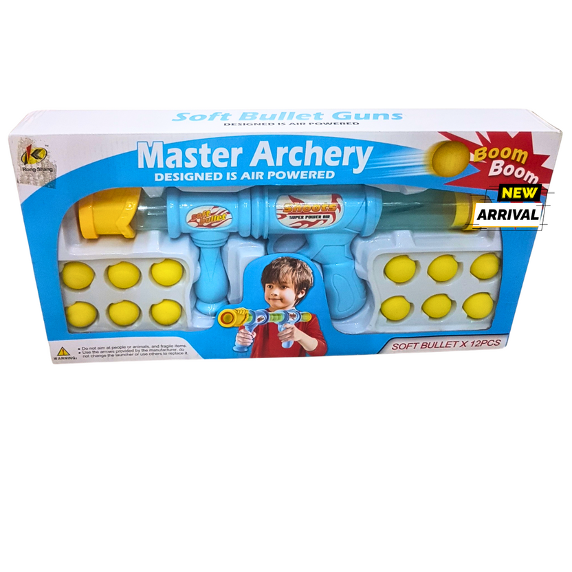 Master Archery Soft Bullet Gun – Air-Powered Foam Dart Shooter (Ages 5+) Main image