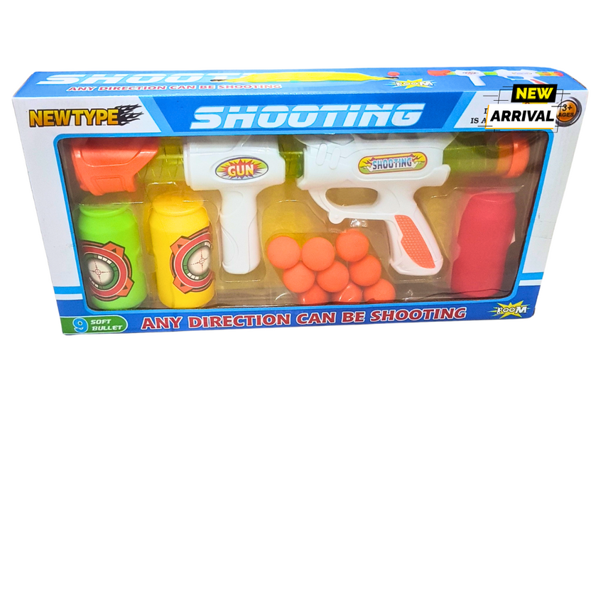 NewType Shooting Game Set – Soft Bullet &amp; Foam Ball Target Playset for Kids (Ages 3+) Main image