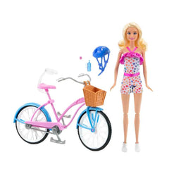 Barbie Doll And Bike Playset With Doll (11.5 in, Blonde) & Bicycle
