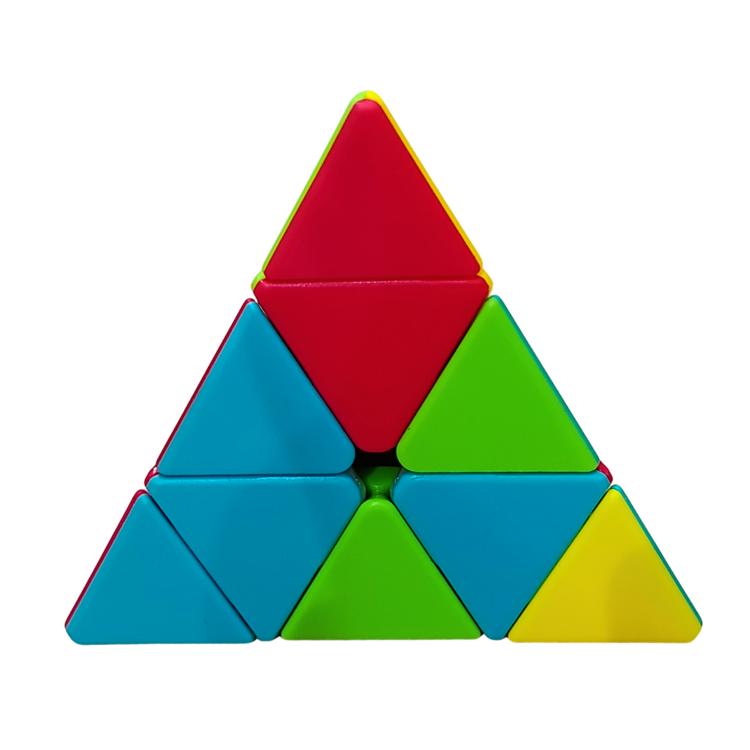 QY Toys QiMing Pyraminx – Colourful Triangular Speed Cube Puzzle | Brain Teaser Secondary image